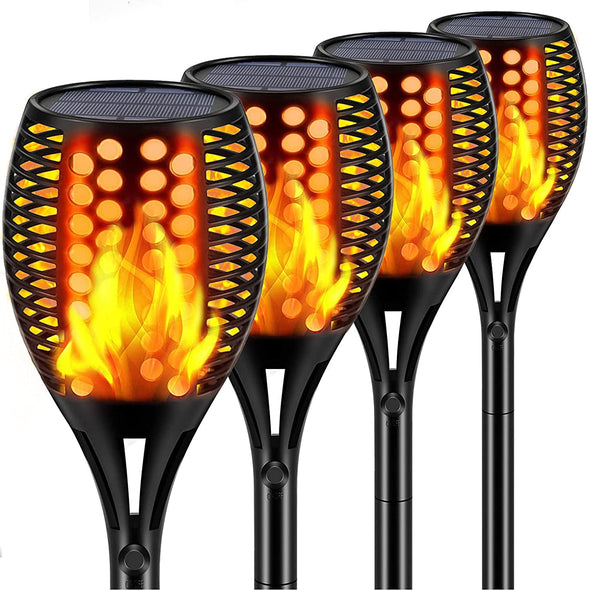 Solar Tiki Torches | Solar Torch Light Flickering Flame