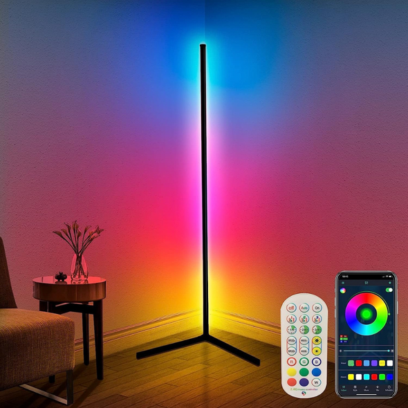 LED Floor Lamp With Remote And App Control