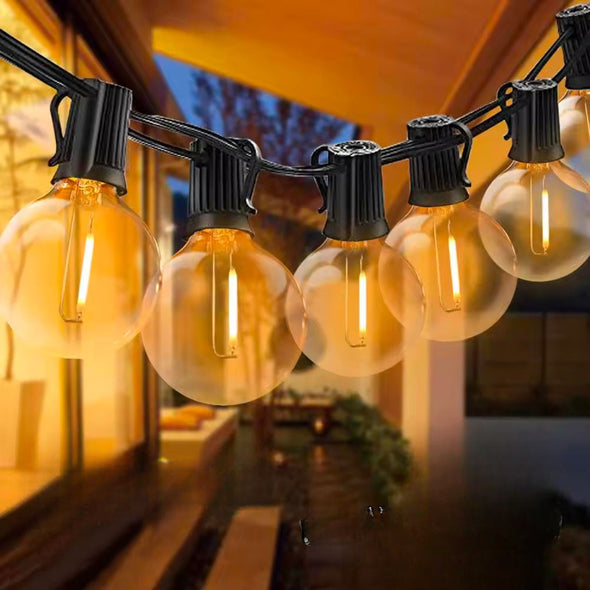 Outdoor Solar String Lights With Panel