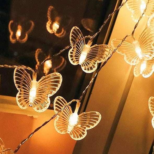 LED Butterfly Fairy String Lights